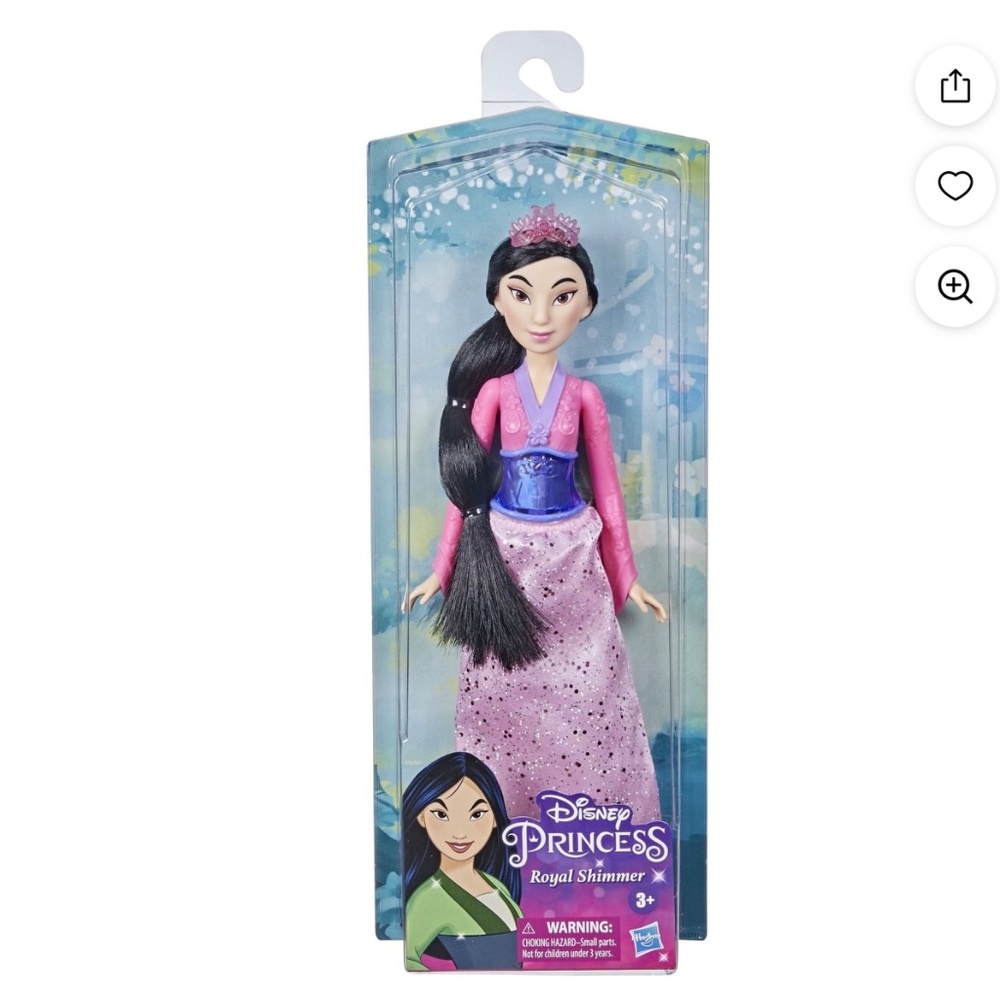 NIB Disney Princess Royal Shimmer Mulan Barbie Doll